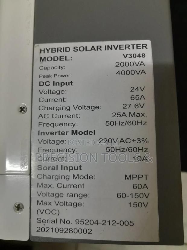Hybrid Solar Inverter 2kva - thumbnail 2