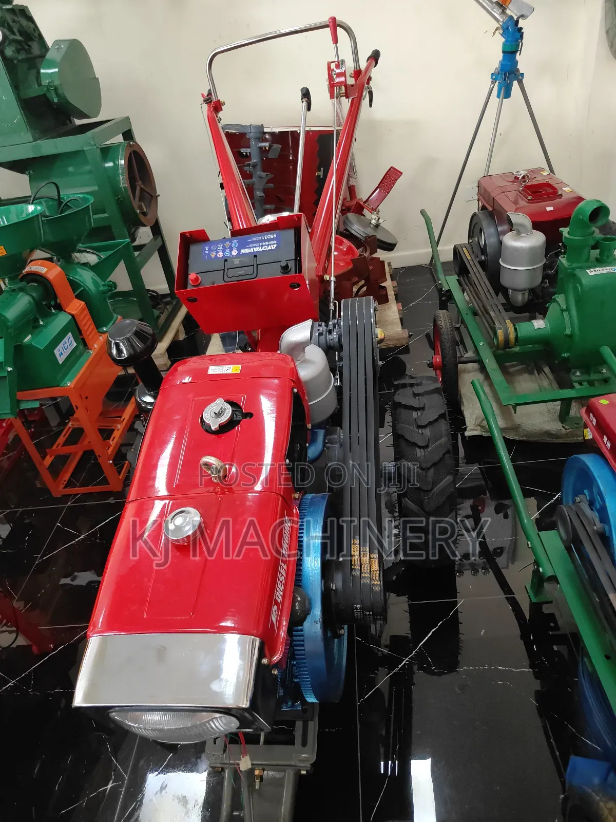 Walking Tractor Diesel Powered With Disc Plough Accessory