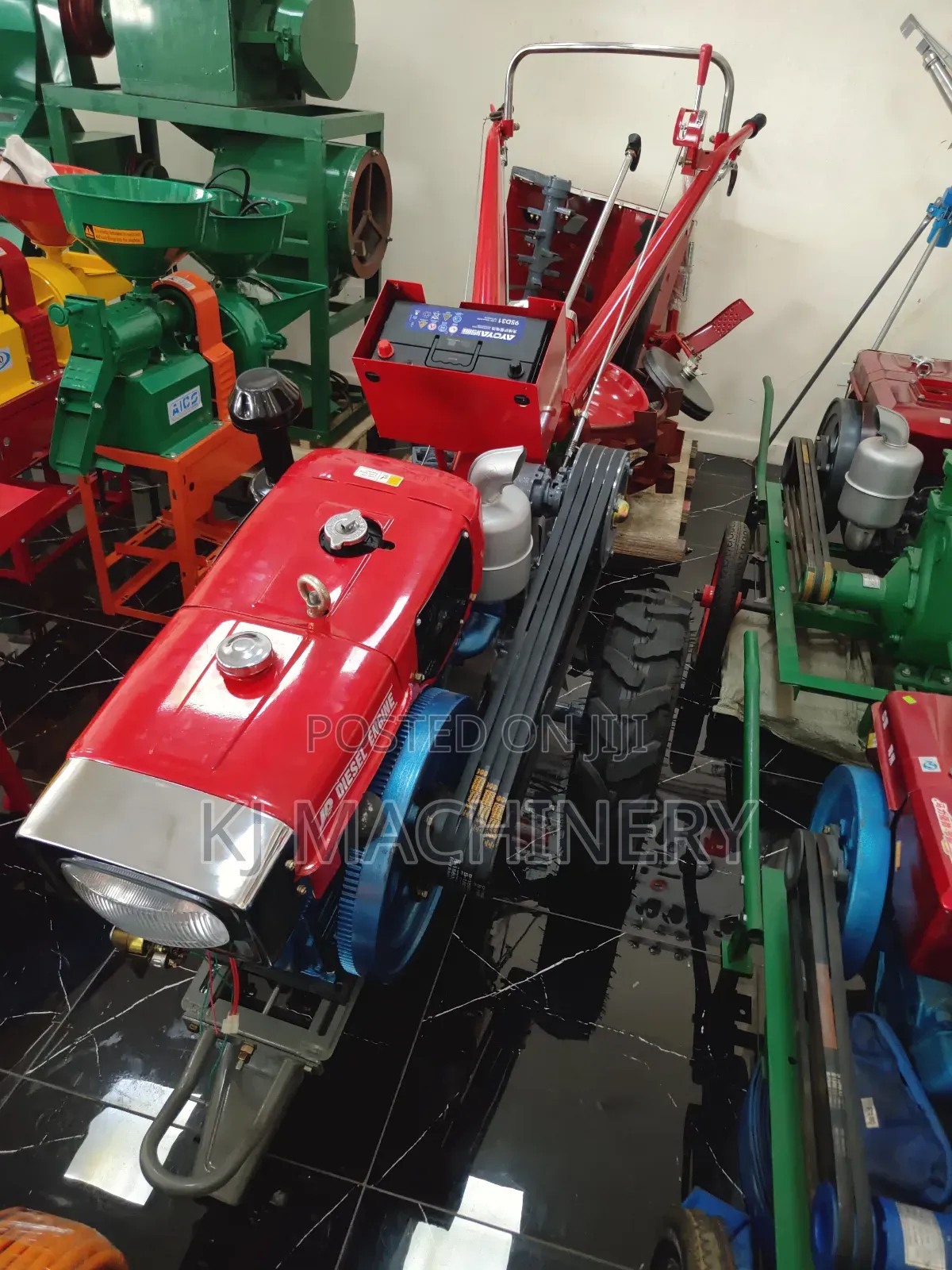 Walking Tractor Diesel Powered With Disc Plough Accessory