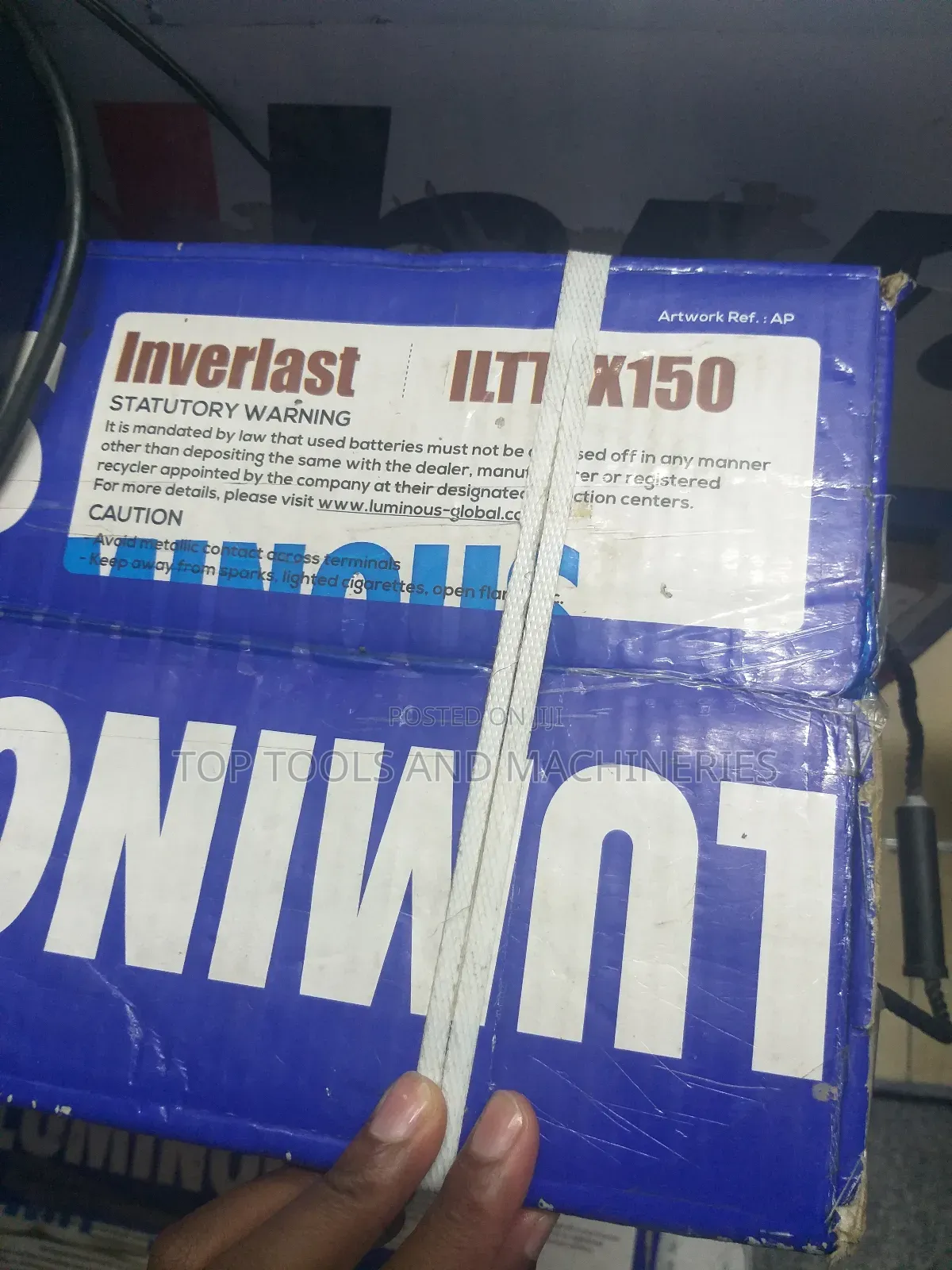 Luminous Inverlast 12v150ah Tall Tubular Solar Battery