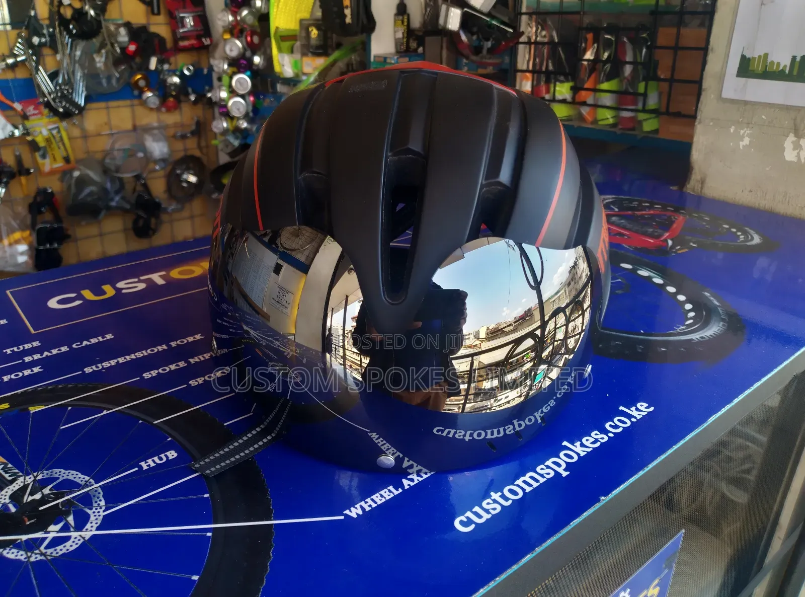 Promeno Cycling Helmet (Shield and Light Equipped)