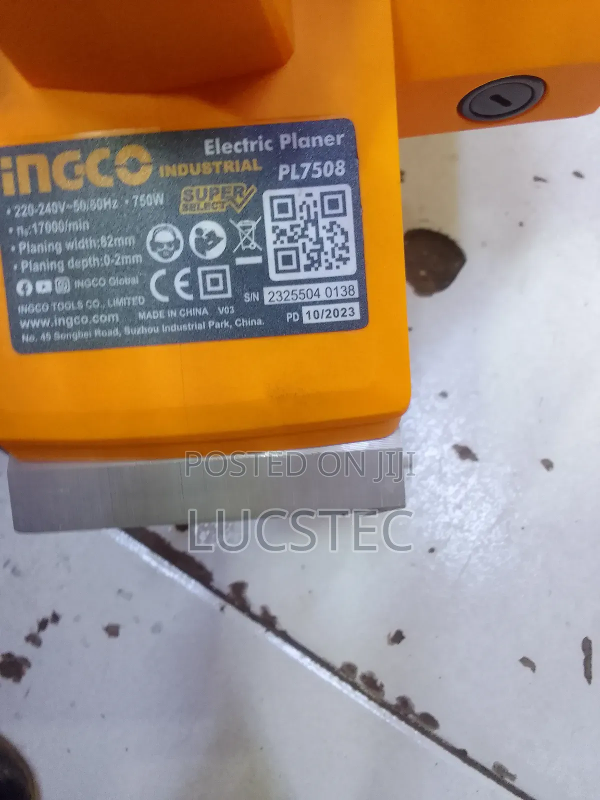Ingco PL7580 Electric Planer 750W
