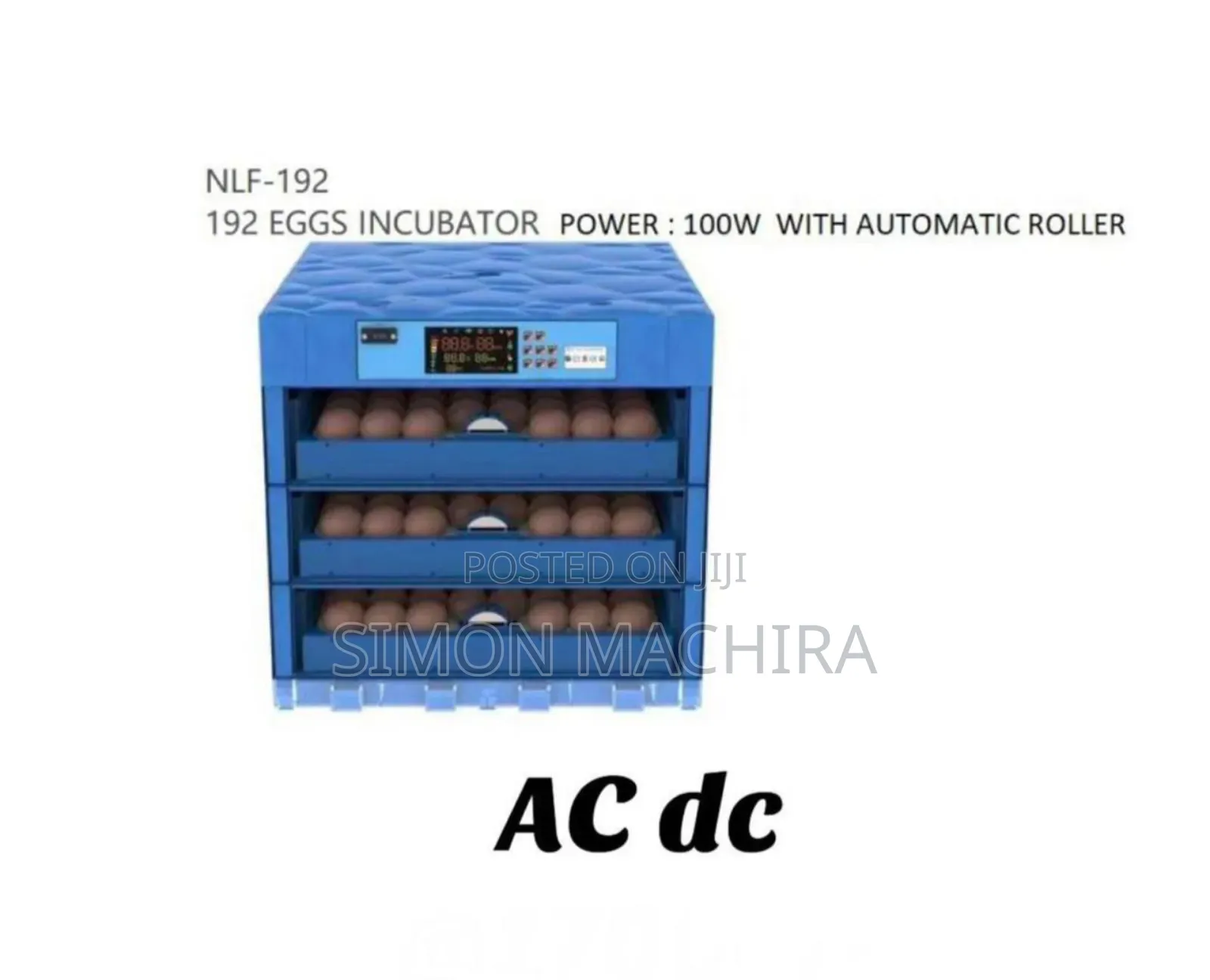192 Eggs Incubator With Automatic Roller
