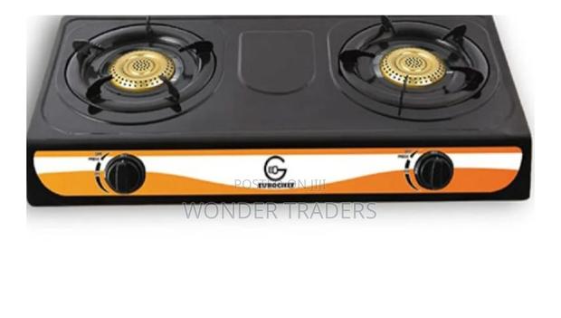 *Eurochef Black 2 Burner : Stainless Steel Cooker*