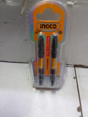 Ingco SDBIM72HL665 Impact Screwdriver Bits PH2+SL6×1.0 65mm