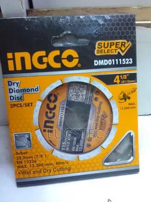 Ingco DMD111523 Dry Diamond Disc 4.5" 2pcs/Set