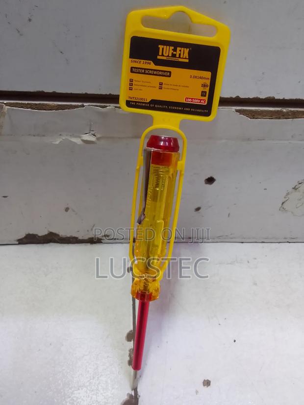 Tuf-Fix THT3210011 Tester Screwdriver 3.0×140mm 100-500v