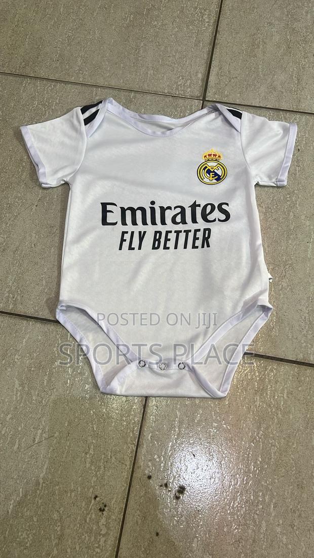 Real Madrid Little Baby Rompers 24/25 Jersey