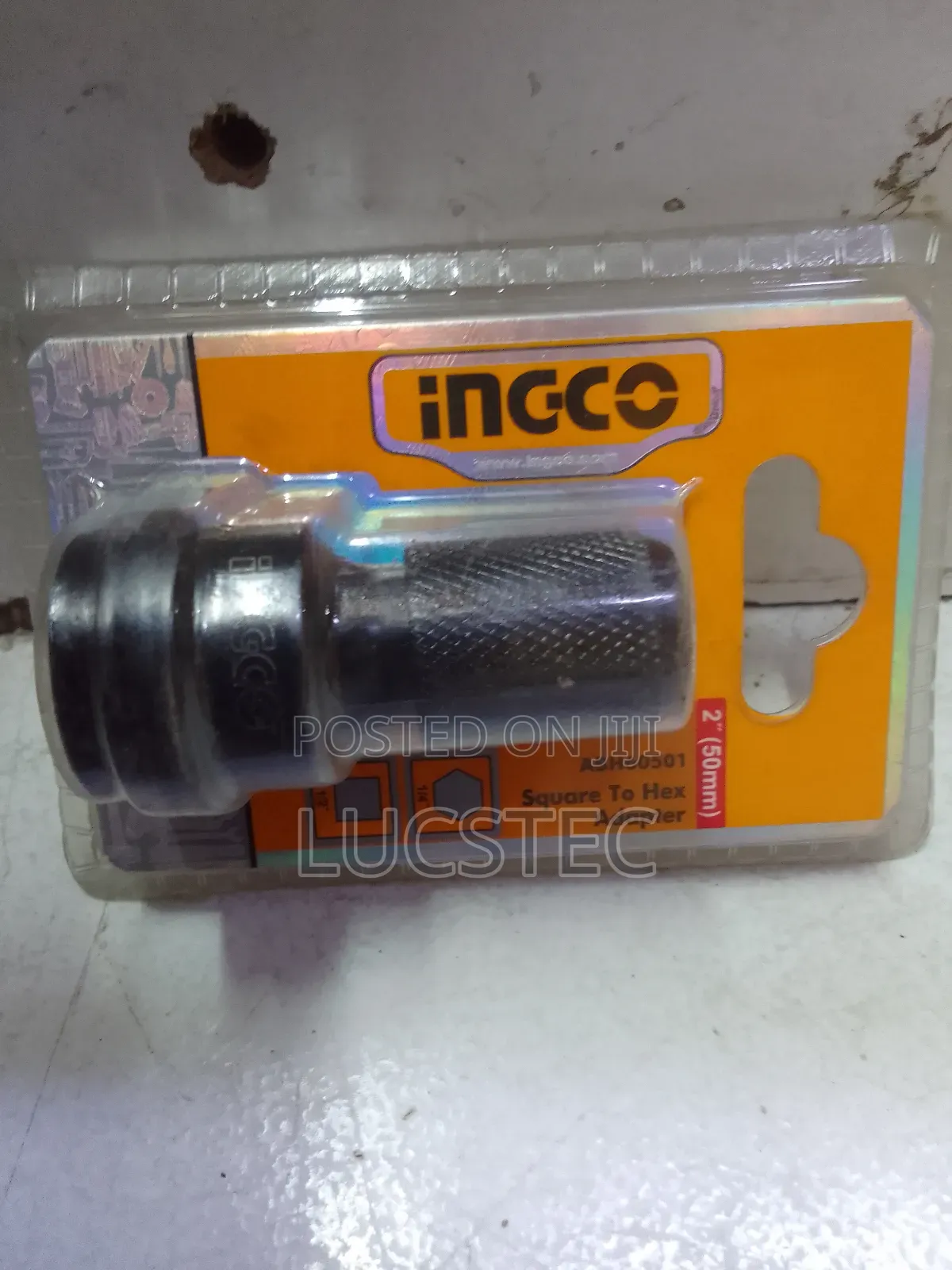 Ingco ABH60501 Square to Hex Adapter 2"(50mm)