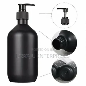 500ML Matte Black Plastic Soap Dispenser