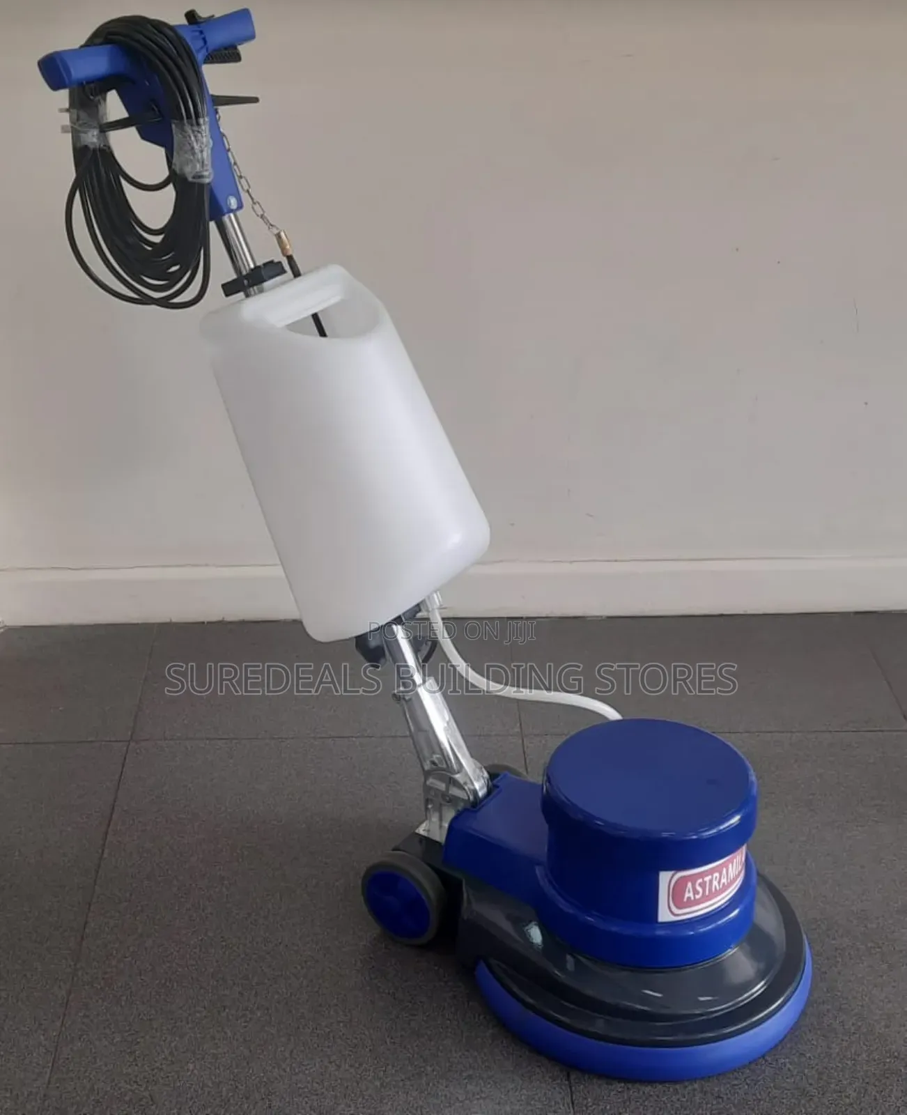 Floor Scrubbing Machine With Brushes.