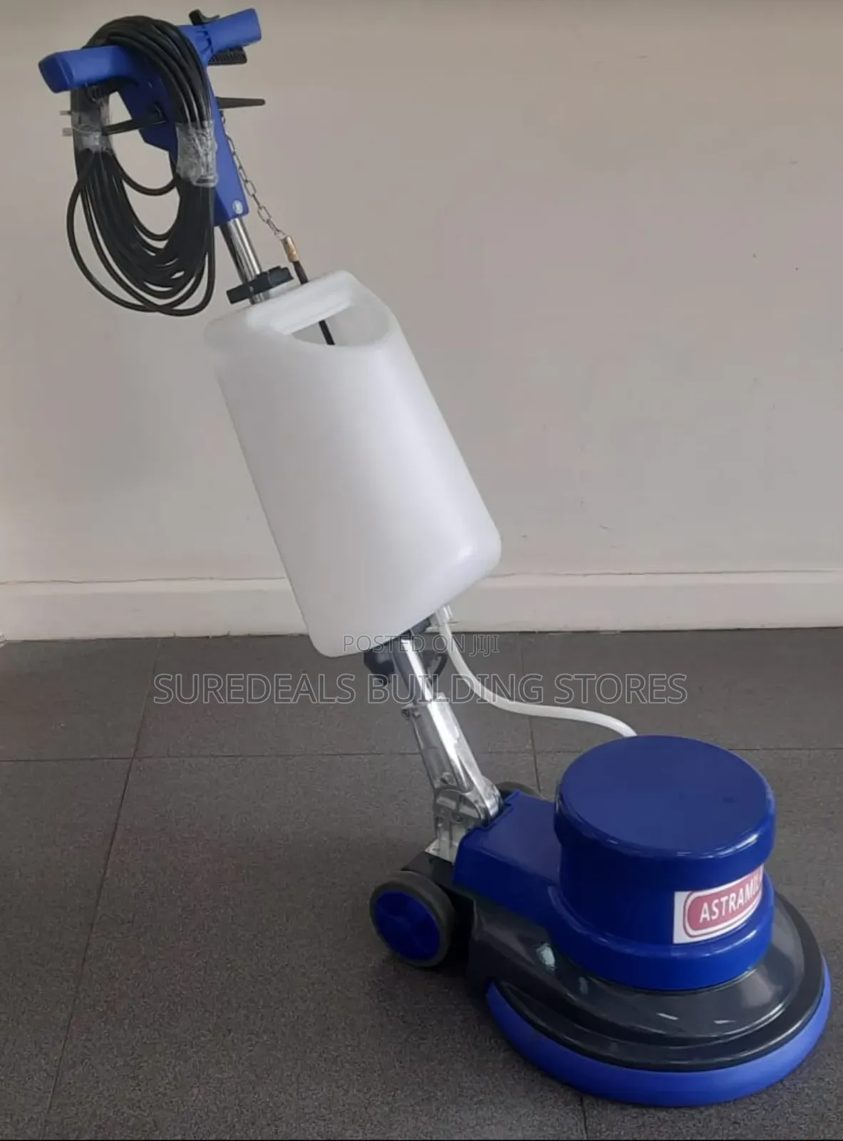 Floor Scrubbing Machine With Brushes.