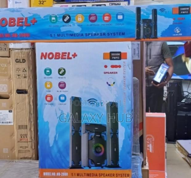 Nobel Tall Boy Speakers-bt Hometheare-55000w Pmpo- Nb 2080