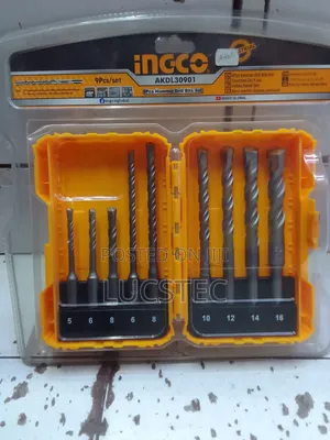 Ingco AKDL30901 Hammer Drill Bits Set 9pcs