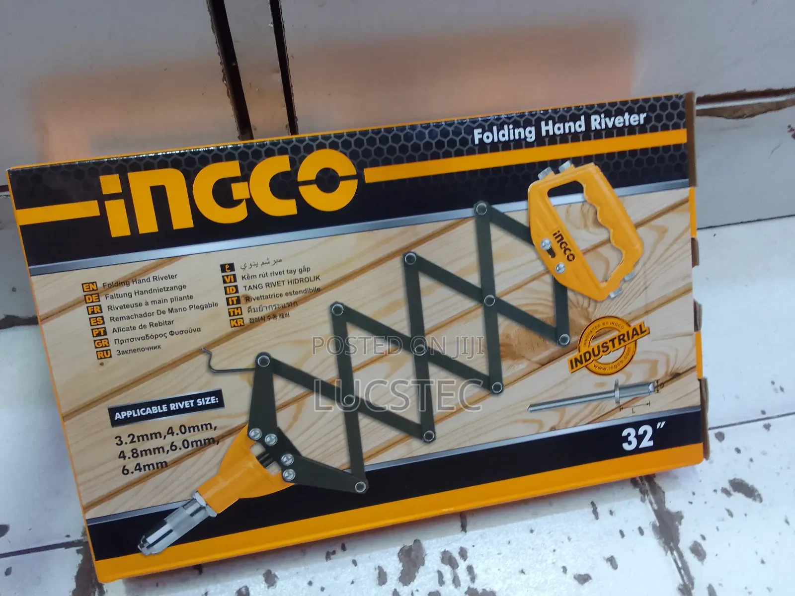 Ingco HFOR321 Folding Hand Riveter 32"
