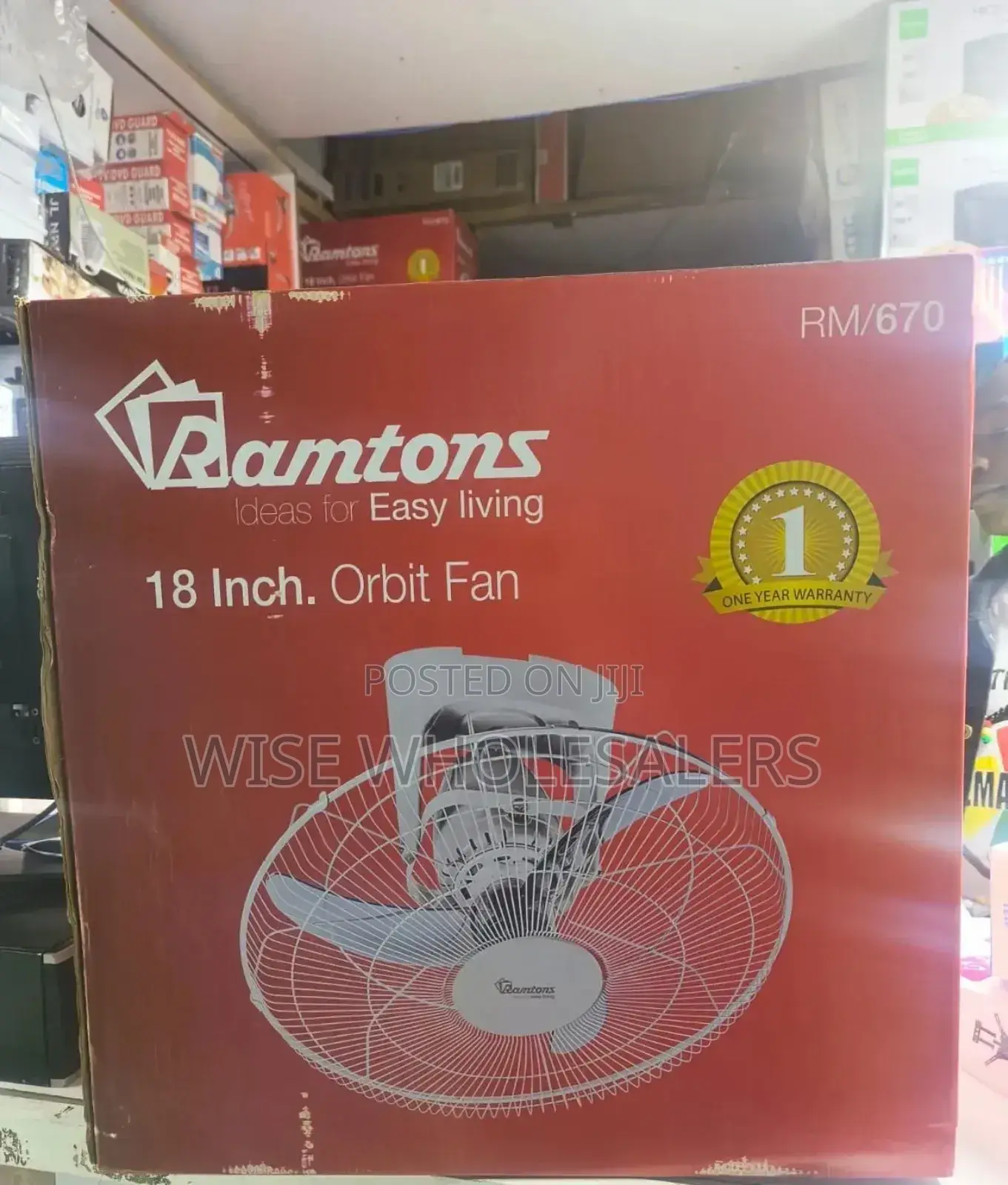 Ramtons Rm/670 Ramtons18 Inch + Orbit Fan (1yr Wrty)^