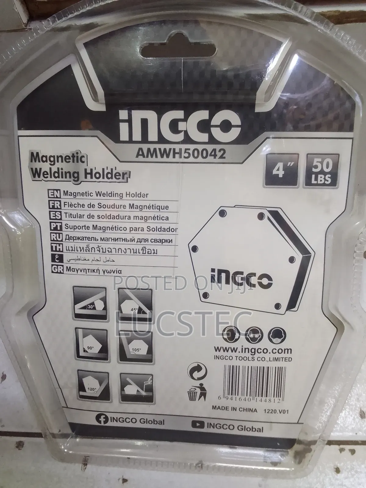 Ingco AMWH50042 Magnetic Welding Holder 5LBS 4"