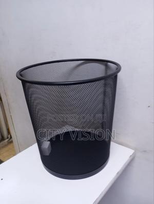 Black Mesh Metallic Dustbin - thumbnail 2