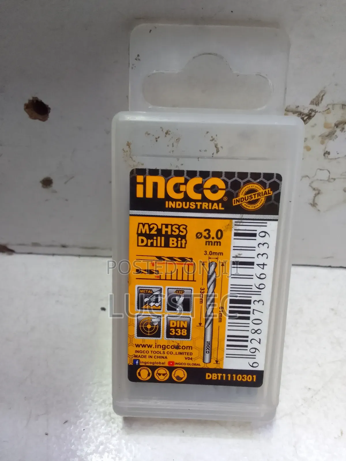 Ingco DBT1110301 M2 HSS Drill Bits ⌀3.0mm