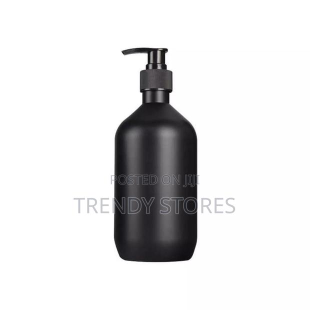 300ML Matte Black Plastic Soap Bottle - main view