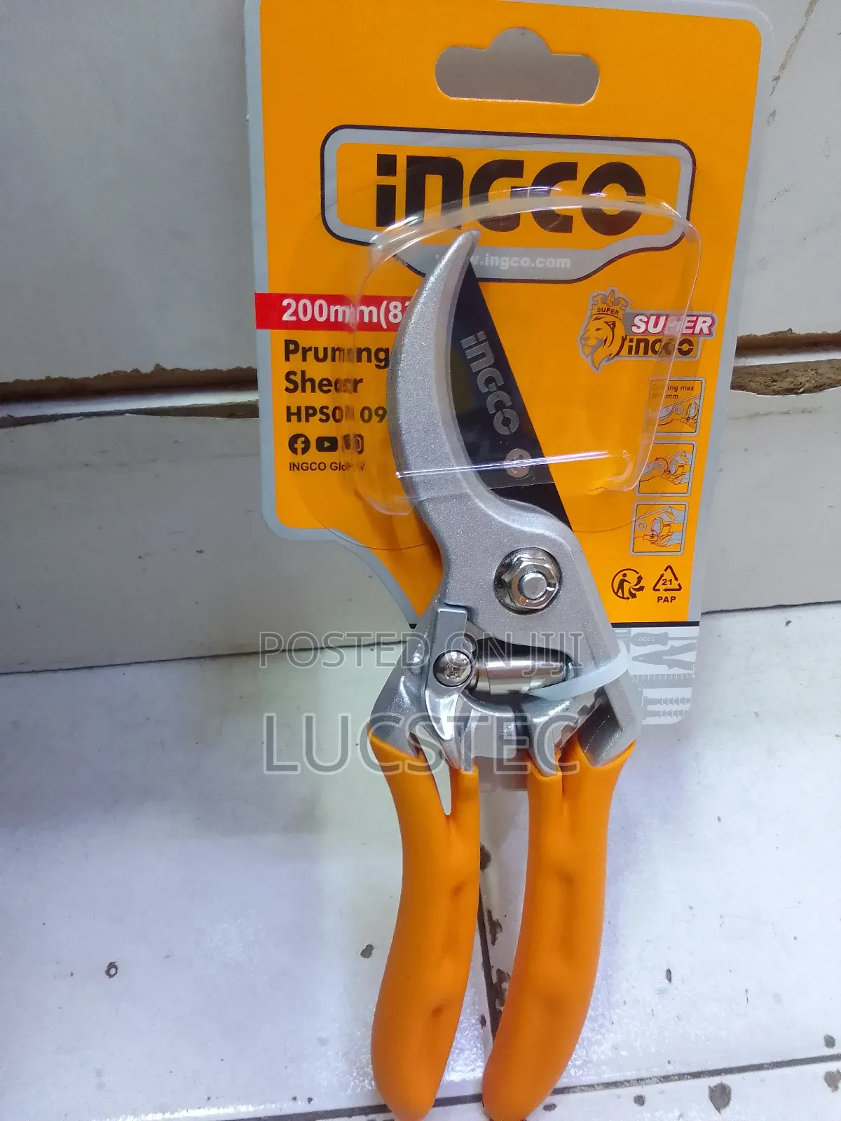Ingco Hps0109 Pruning Shear 8"(200mm)