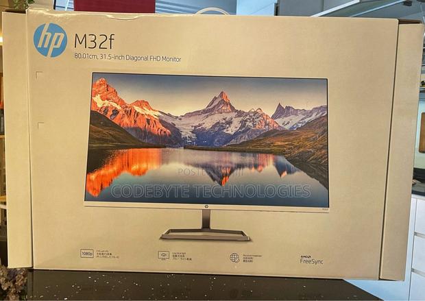 HP M32f 31.5" FHD Monitor, Black Color, Connectivity: 1 VGA` - main view