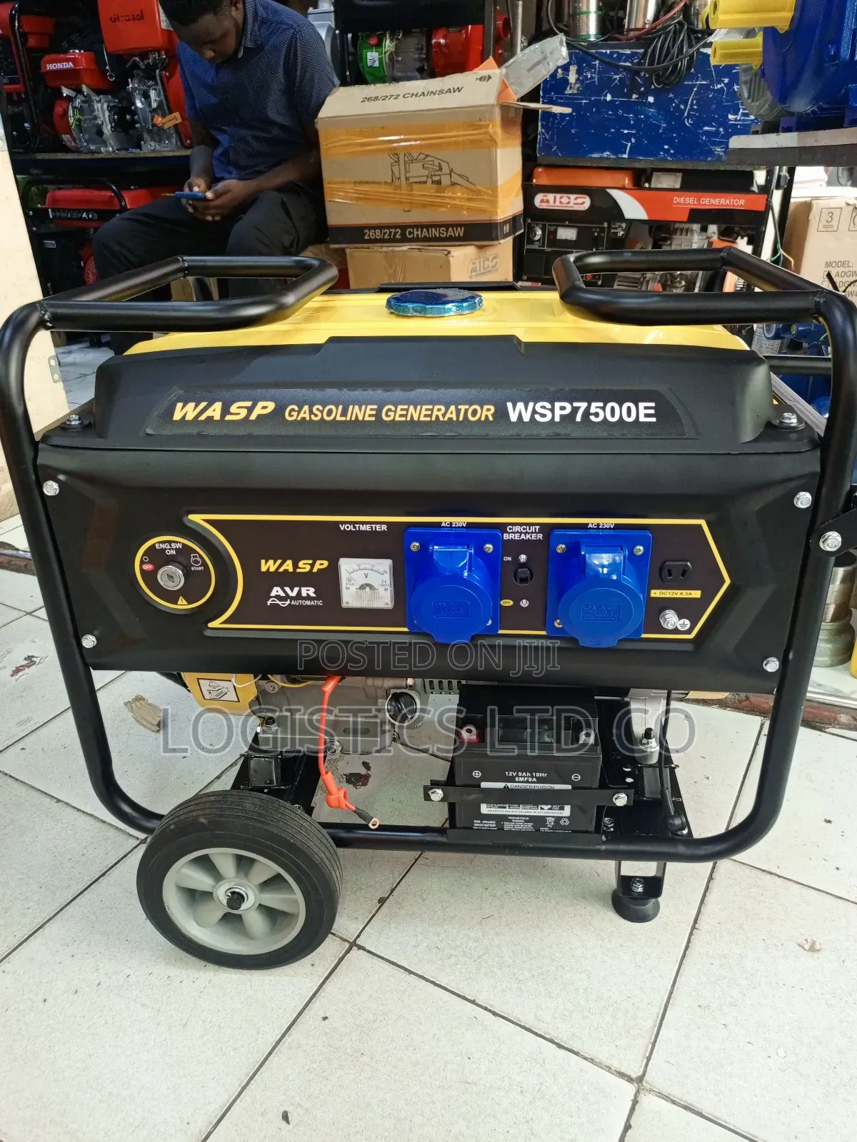 Wasp 6.5kva Petrol Generator-Electric/Recoil Start Wsp7500e