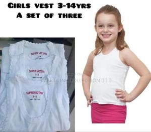 3 Set Girls Quality Vest - main view
