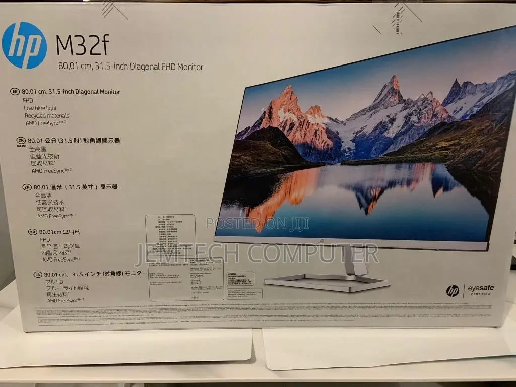 HP M32f 31.5" FHD Monitor, Black Color^HP M32f 31.5" FHD