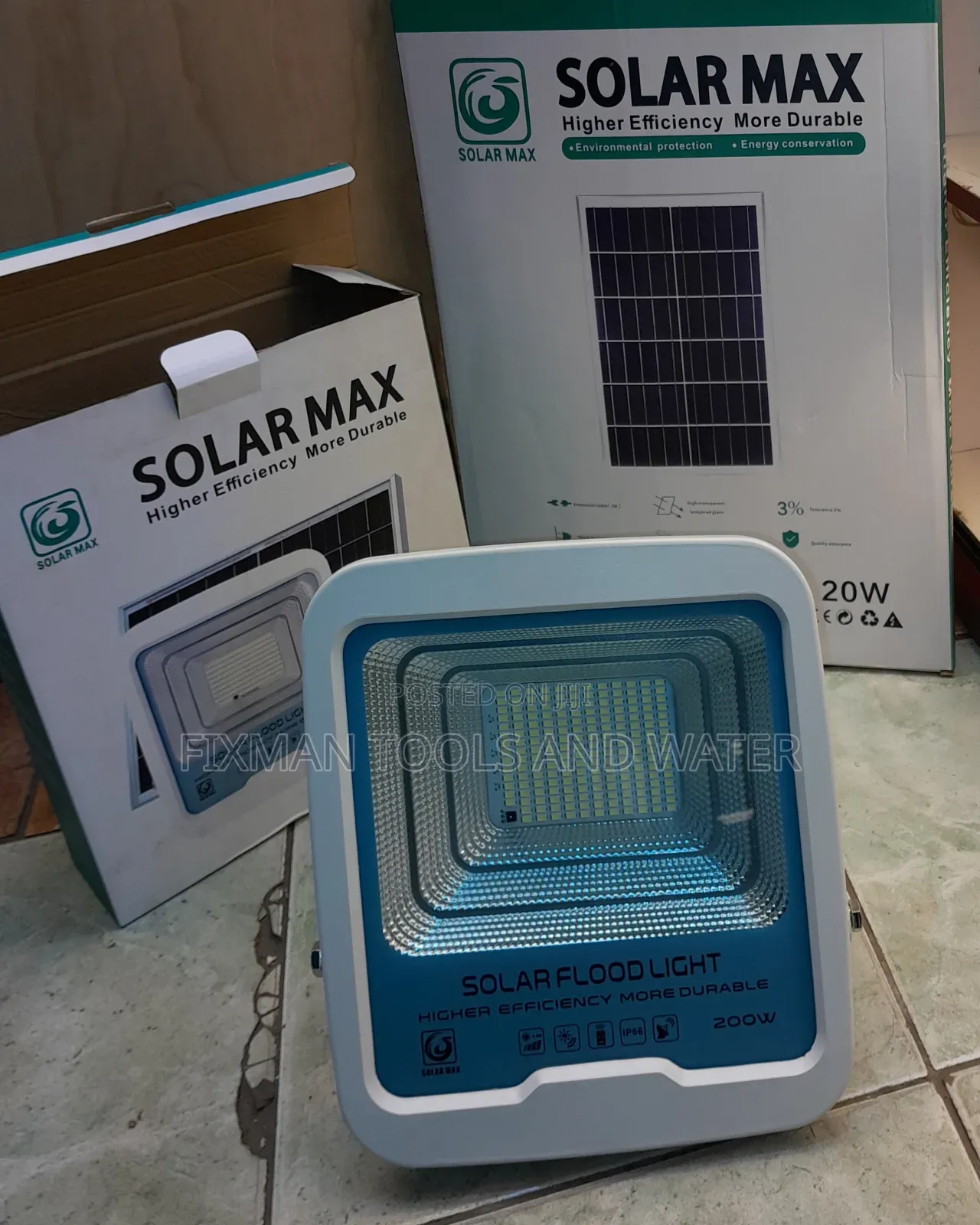 Solar Flood Light 200W Solar Max