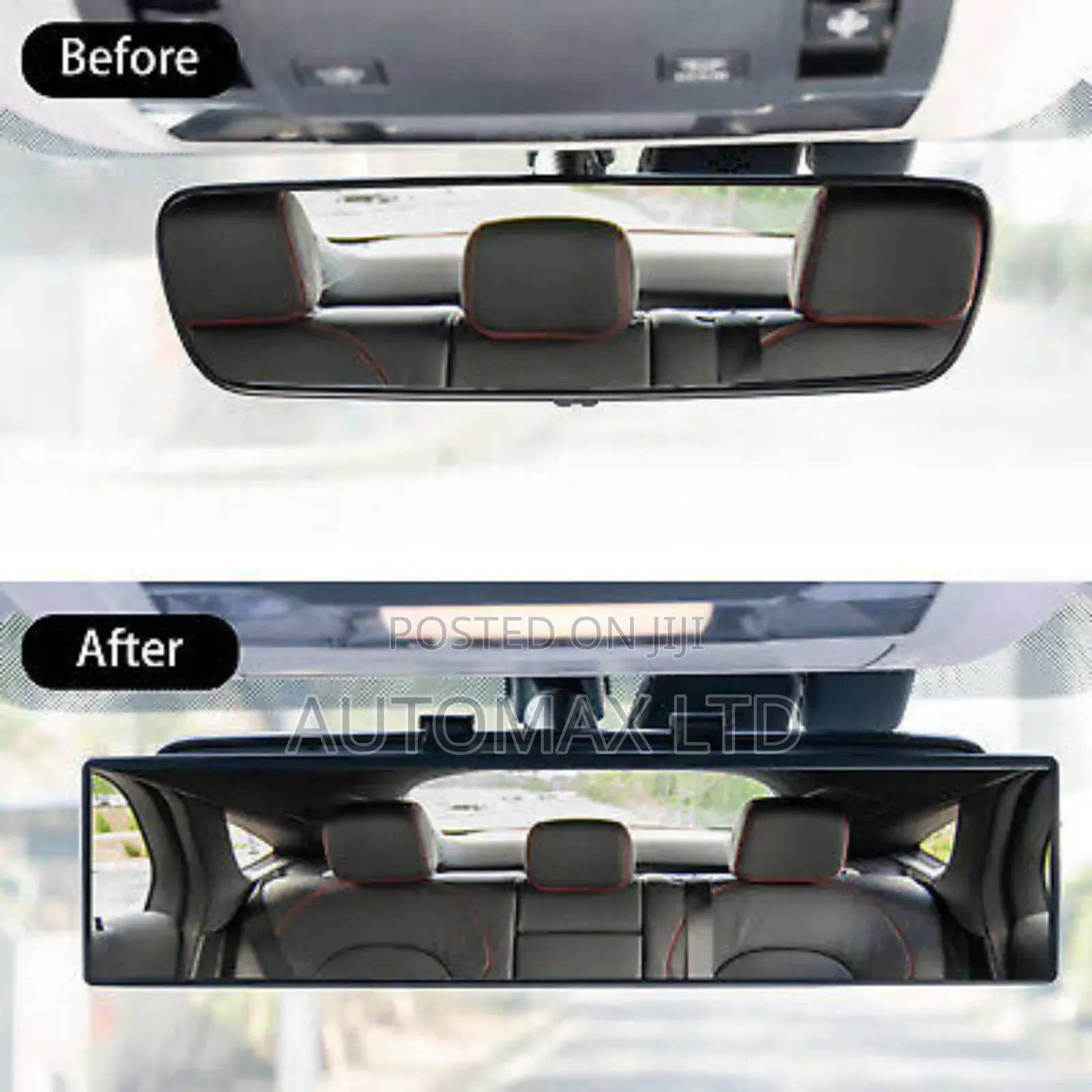 Wide Panoramic Center Mirror. For Subaru,Nissan,Mazda