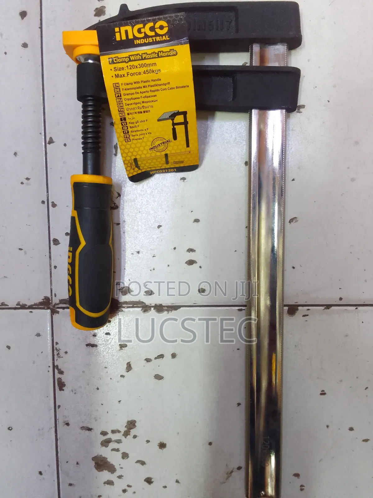 INGCO HFC021201 F Clamp With Plastic Handle 120×300mm