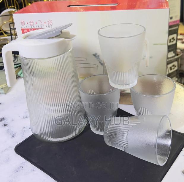 4 Pcs Glass Jur 1.2 L And 4 250 Ml Glass
