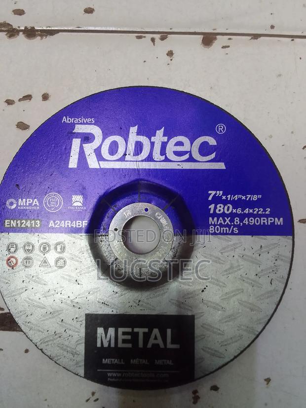 Robtec Metal Grinding Wheel 7" ×1/4" ×7/8"