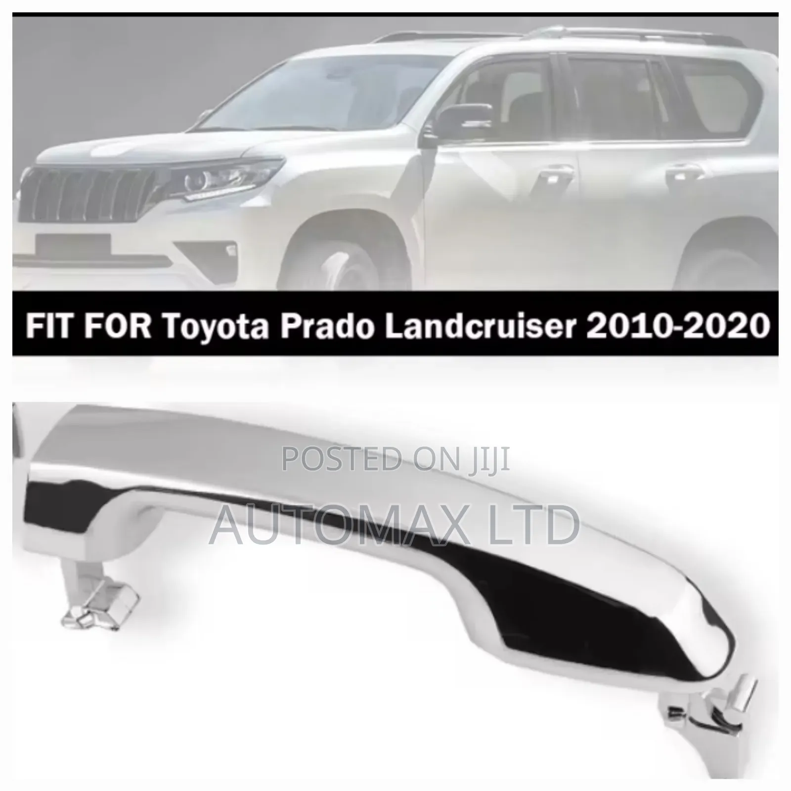 Chrome Rear Door Handle. For Toyota Land Cruiser Prado, J150