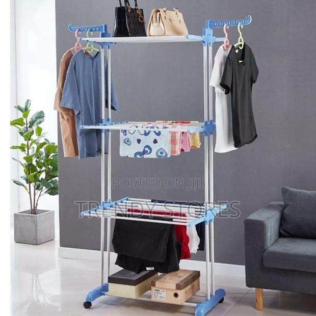 3 Layer Cloth Drying Rack - main view