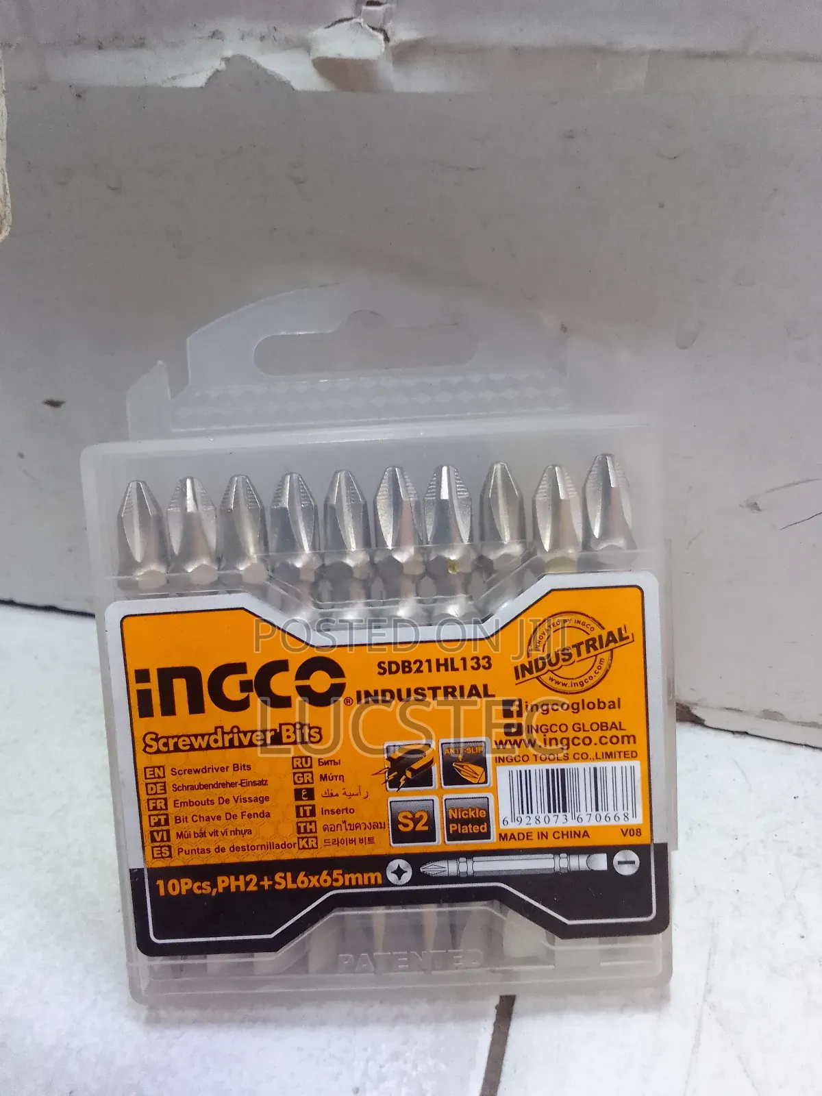 INGCO SDB21HL133 Screwdriver Bits 10pcs