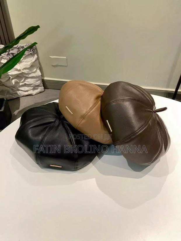 Leather Berets/ Hat - thumbnail 2