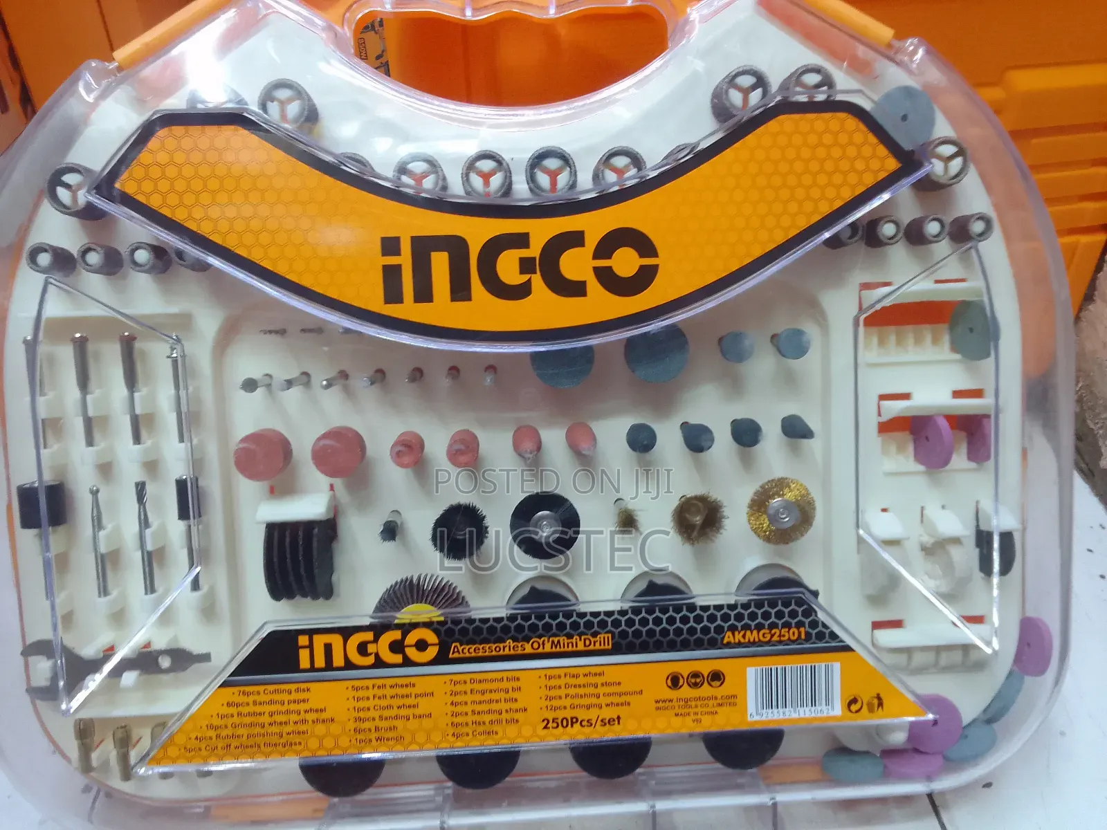 INGCO AKMG2501 Accessories of Mini Drill 250pcs/Set