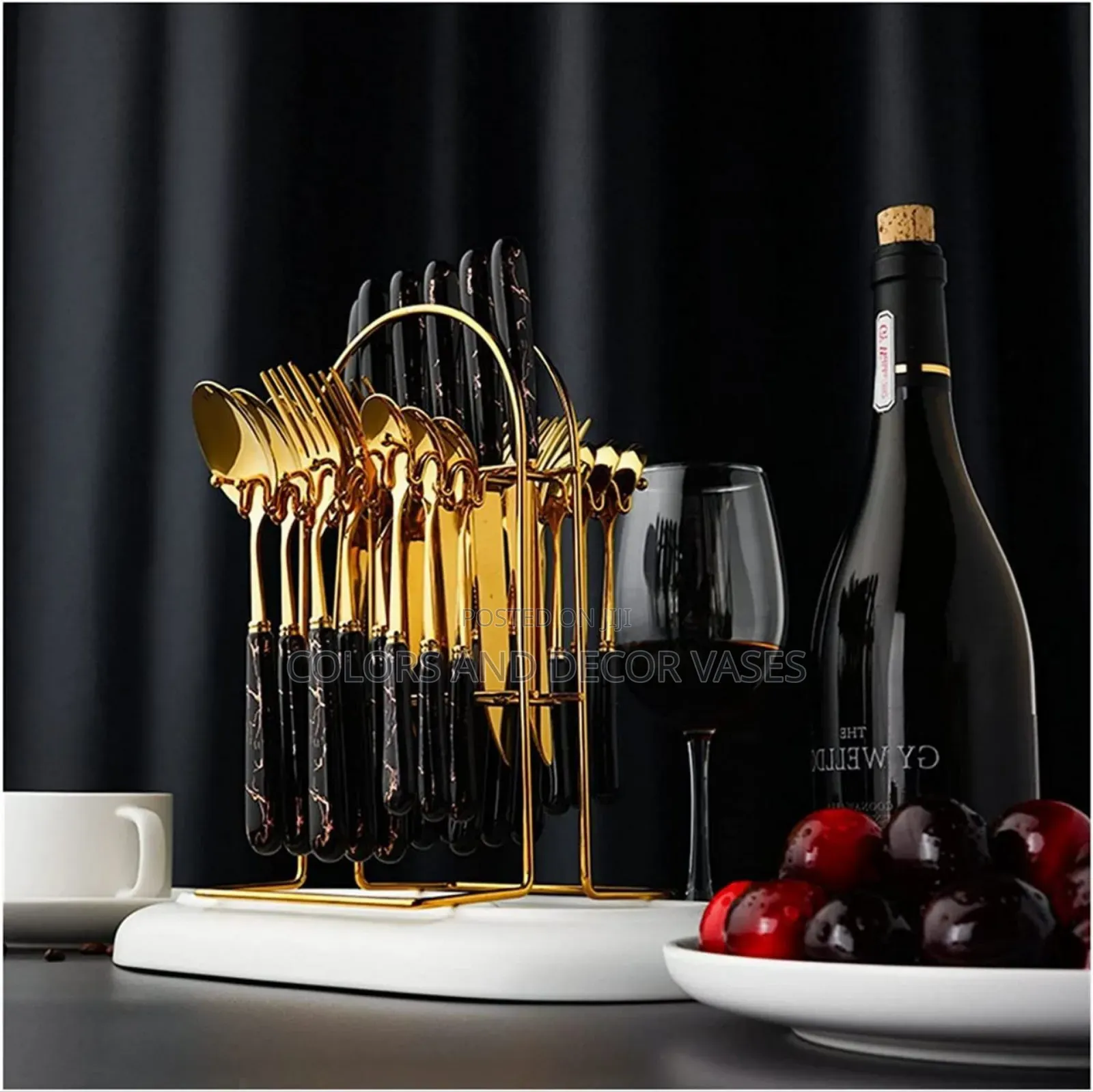 Cutterly Spoon Gold Marble Black KSH 2800