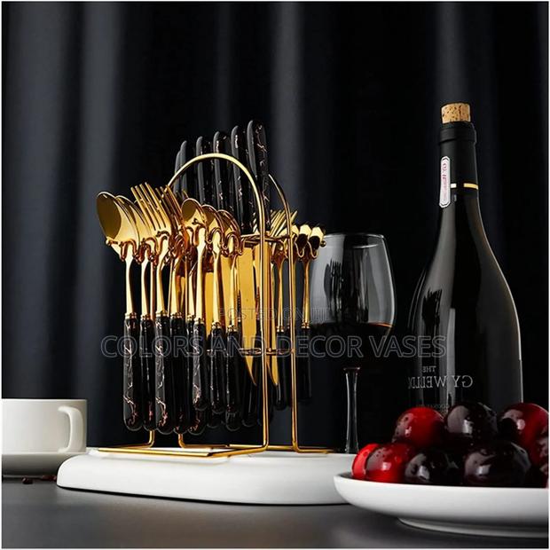 Cutterly Spoon Gold Marble Black KSH 2800
