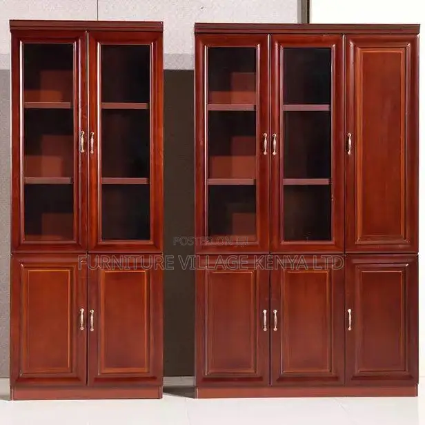 3-Door Wooden Executive Office Storage Cabinet