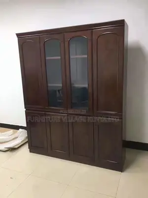 3-Doors Executive Wooden Office Storage and File Cabinet