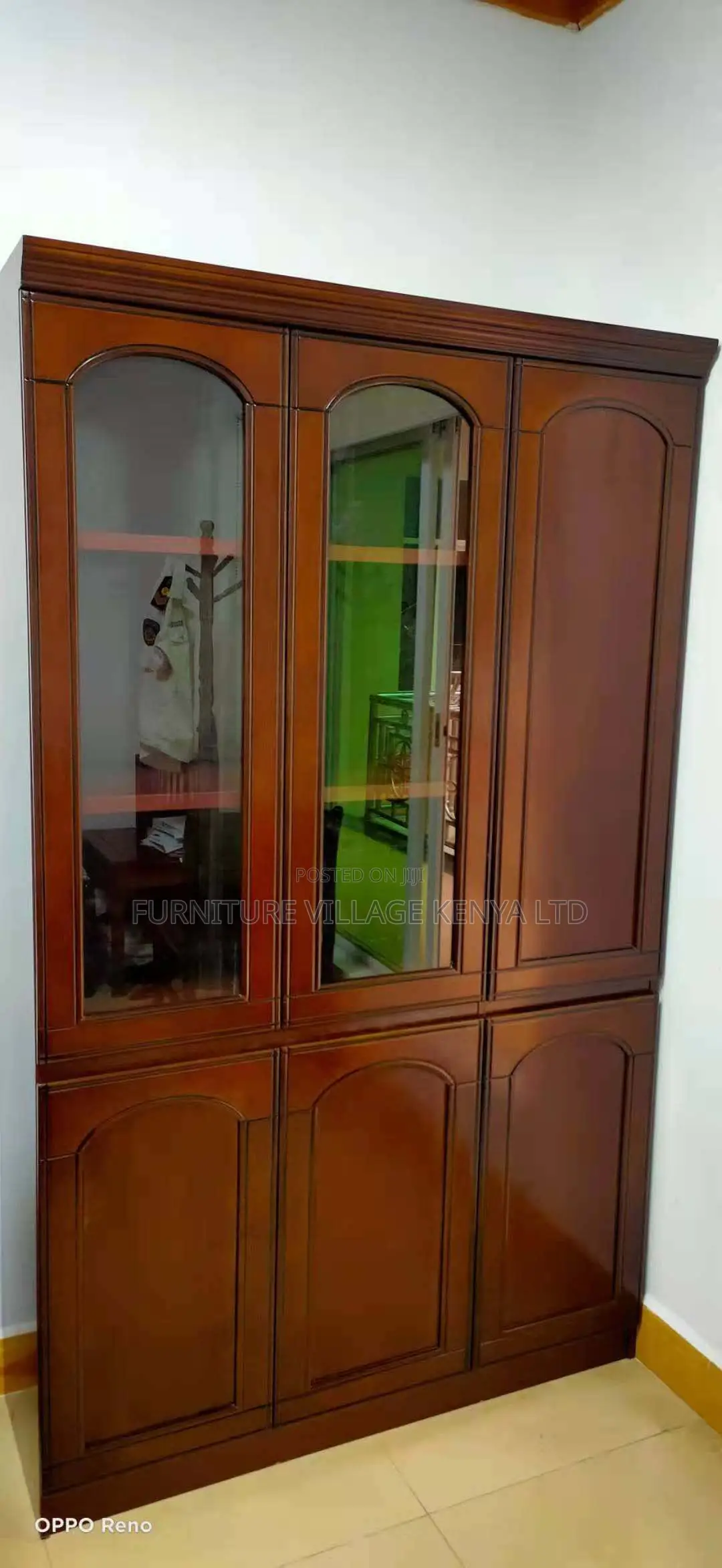 3-Doors Executive Wooden Office Storage and File Cabinet