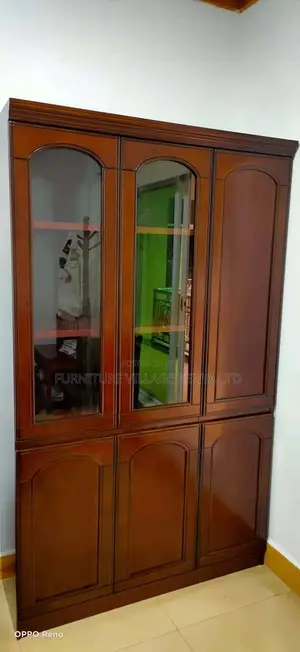 3-Doors Executive Wooden Office Storage and File Cabinet