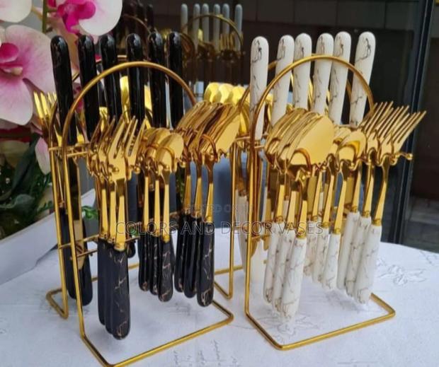 Marble 24pcs Cutlery Set - main view