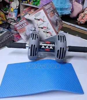 Power Stretch AB Roller With Mat Ab Exercise