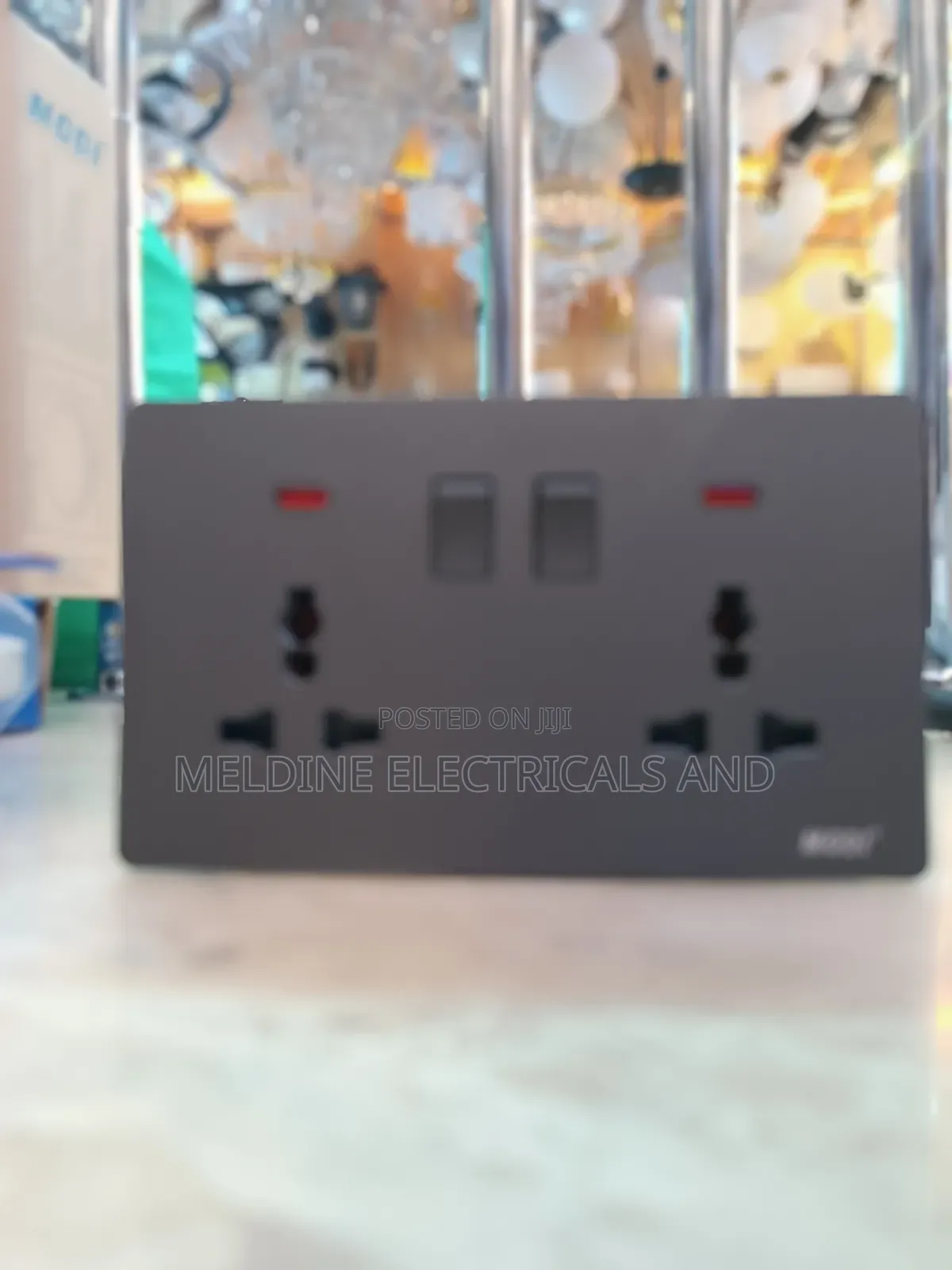 Universal VIP Twin Socket 13A Grey