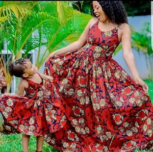 Ladies Maxi Dress and Kids Dress
