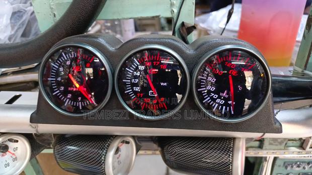 Gauges and Gauge Holder Three Pieces